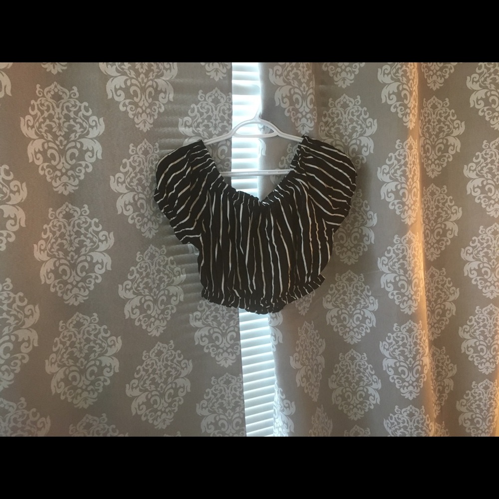 Super cropped striped top